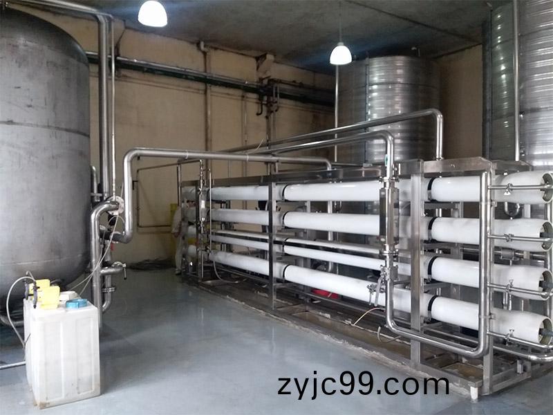 廣(guang)東(dong)某某(mou)酒廠(chang)30m3ph純水係(xi)統(tong)